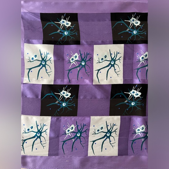 🔬Cellular Biology / Biologist 100% Silk Oblong Scarf | Cells | Cell Structure - Picture 15 of 17